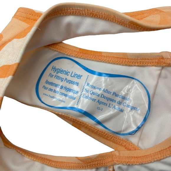 NWT Michael Kors Orange and White Bikini Set Size Small - Picture 7 of 11